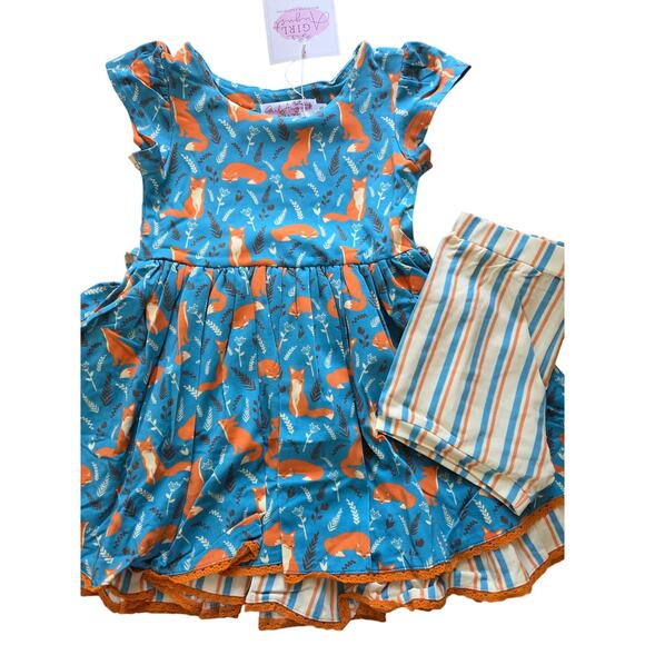 Girl August Fox Fall Dress - Picture 1 of 3